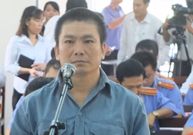 Bị cáo tại phiên toà.