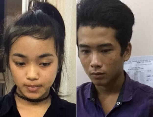 Nhi và Tài bị bắt giữ.