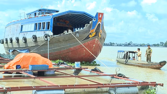 Hiện trường vụ tai nạn.