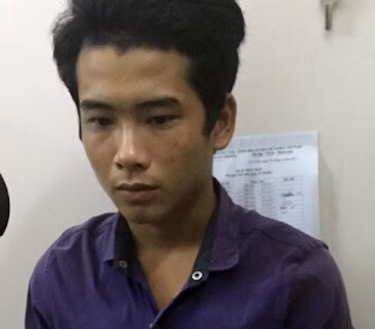 Nghi phạm tại cơ quan điều tra.