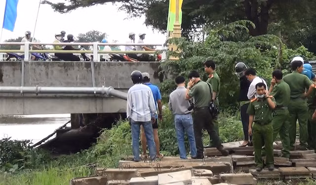 Hiện trường nơi phát hiện thi thể nạn nhân.