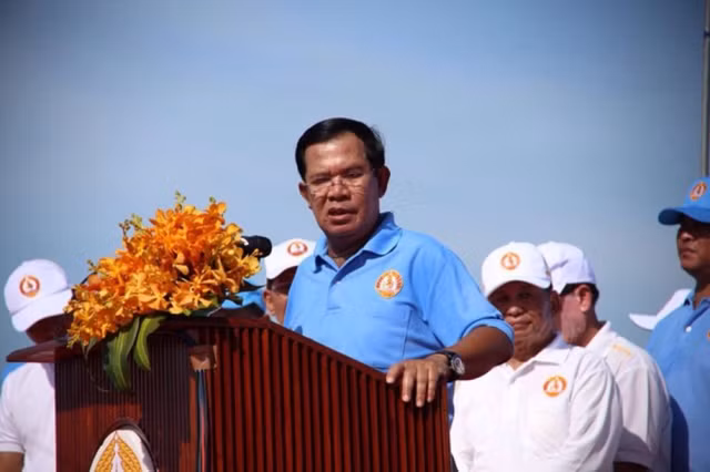Thủ tướng, Chủ tịch Đảng CPP Hun Sen trước ngày bầu cử.