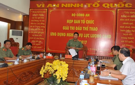 Sẵn sàng Giải thi đấu thể thao ứng dụng nghiệp vụ lực lượng CAND năm 2017