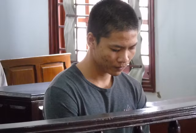 Bị cáo tại phiên toà.