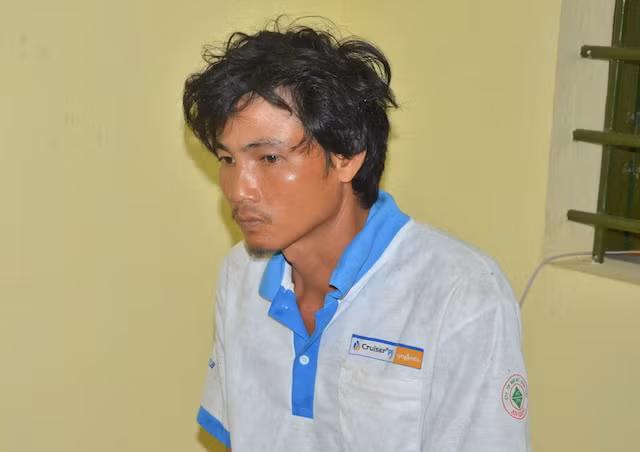 Nghi phạm tại cơ quan điều tra.