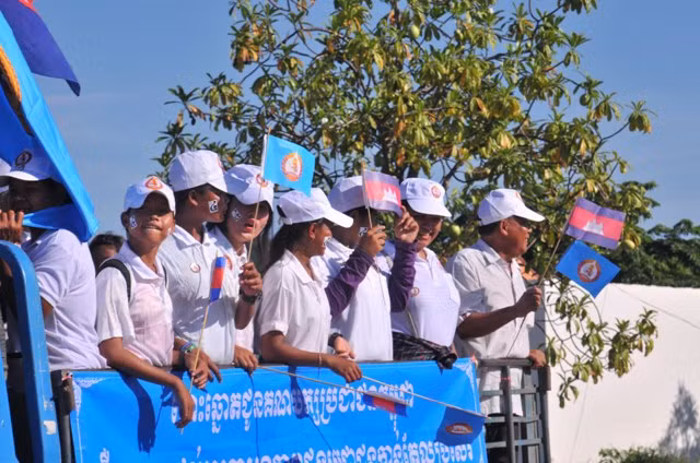 Một số hình ảnh hoạt động trong chiến dịch vận động cho cuộc bầu cử tại tỉnh Siêm Riệp – địa phương vùng Tây Bắc Campuchia.