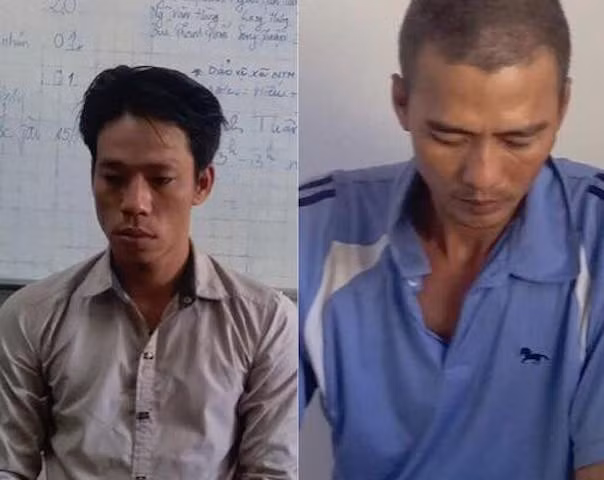 Sang và Út tại cơ quan điều tra.