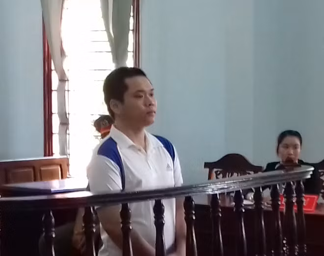 Bị cáo tại phiên toà.