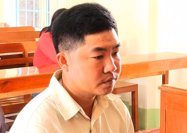 Bị cáo tại phiên tòa.
