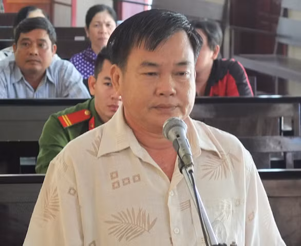 Bị cáo tại phiên toà.