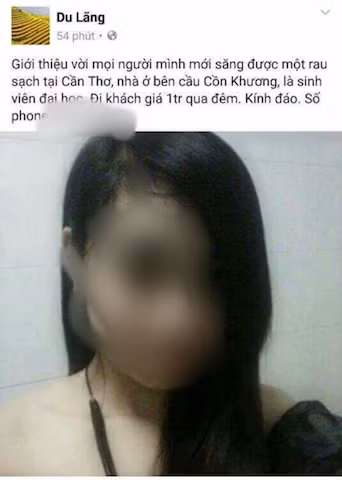 Tài khoản Facebook đăng hình ảnh của nữ sinh viên và rao là sinh viên, đi qua đêm với giá 1 triệu đã khiến cuộc sống của nạn nhân bị đảo lộn. Tài khoản Facebook đăng hình ảnh của nữ sinh viên và rao là sinh viên, đi qua đêm với giá 1 triệu đã khiến cuộc sống của nạn nhân bị đảo lộn.