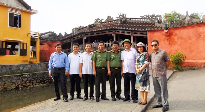 Lãnh đạo UBND tỉnh và Công an tỉnh Quảng Nam trong chuyến kiểm tra thực tế công tác chuẩn bị cho các hoạt động APEC tại Hội An.