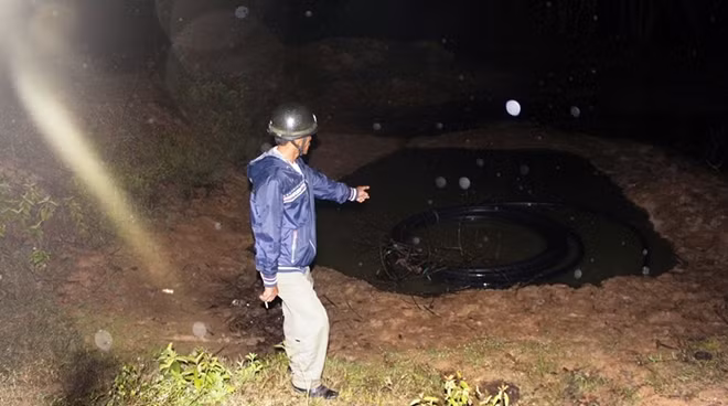 Khu vực nơi 2 anh em L. và Q. bị đuối nước.
