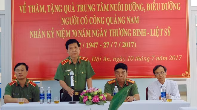 Phát biểu tại Trung tâm nuôi dưỡng, điều dưỡng NCC tỉnh Quảng Nam, Thứ trưởng Nguyễn Văn Sơn cho rằng Quảng Nam và Đà Nẵng là 2 địa phương có nhiều sự hy sinh, mất mát to lớn trong công cuộc đấu tranh giải phóng dân tộc. Do đó, việc chăm lo cho các gia đình chính sách, NCC luôn được cả xã hội quan tâm, trong đó có lực lượng CAND.