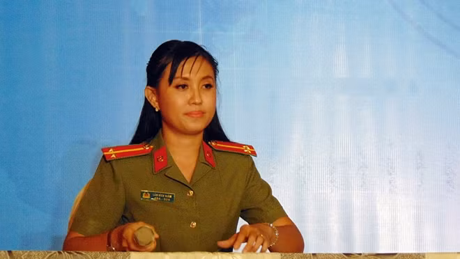 Vẻ đẹp tươi tắn của thí sinh đến từ đoàn An Giang.