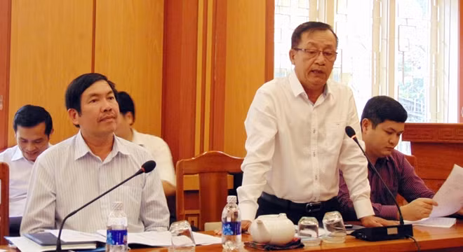 Ông Nguyễn Văn Dũng phát biểu tại buổi làm việc.