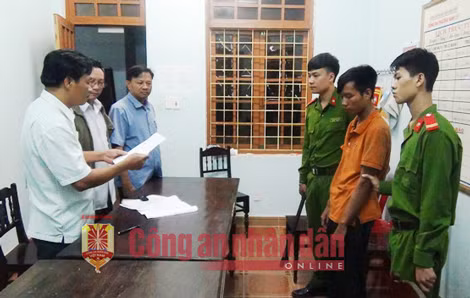 Nguyễn Văn Thiên bị Công an bắt giữ vào tối ngày 2/8 tại Quảng Bình.