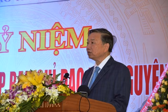 Bộ trưởng Tô Lâm phát biểu tại lễ kỷ niệm