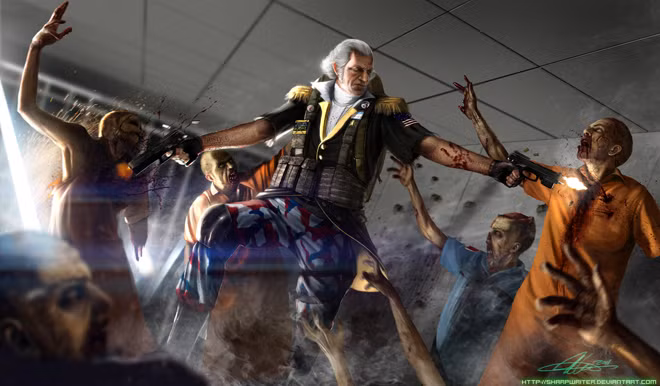 Trò chơi game “Washington săn zombie”.
