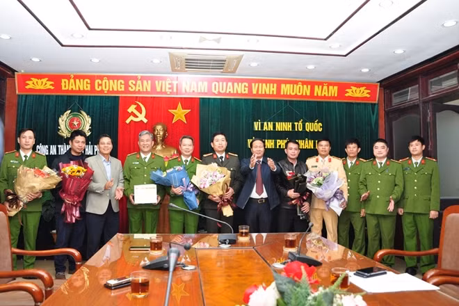 Lãnh đạo TP Hải Phòng biểu dương chiến công của lực lượng Công an.