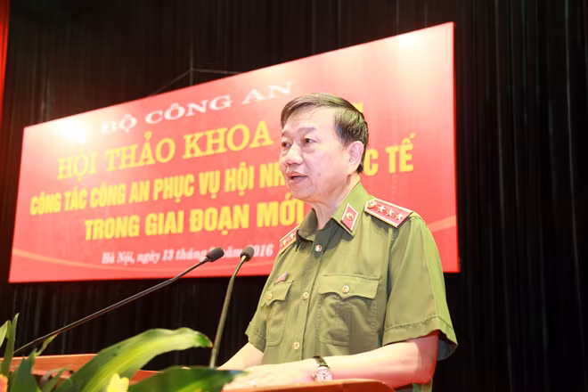 Bộ trưởng Tô Lâm phát biểu tại Hội thảo Khoa học.