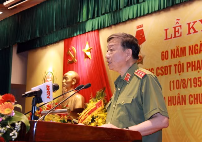 Bộ trưởng Tô Lâm phát biểu chỉ đạo tại Lễ kỷ niệm.