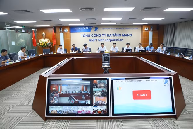 Ban chỉ đạo thực hiện chuyển mã mạng của VNPT.