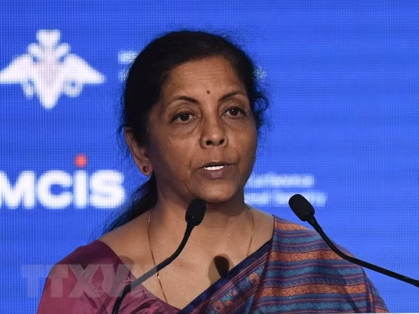 Bộ trưởng Quốc phòng Ấn Độ Nirmala Sitharaman. (Nguồn: AFP/ TTXVN)