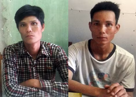 2 trong số 5 đối tượng bị bắt giữ.