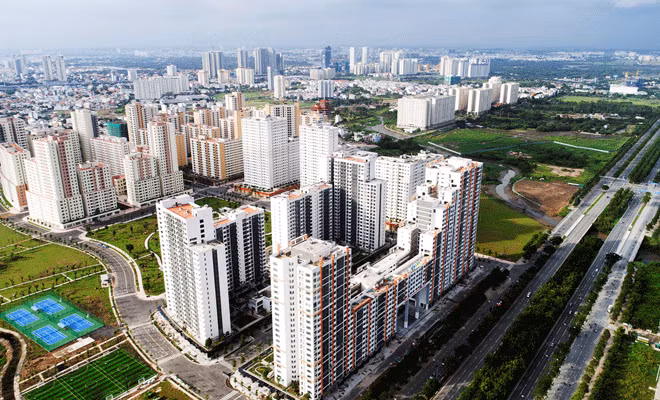 Khu căn hộ tái định cư nhưng không có người nhận tại quận 2.