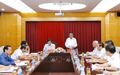 Đoàn Tiểu ban văn kiện Đại hội XIII làm việc tại Thanh tra Chính phủ