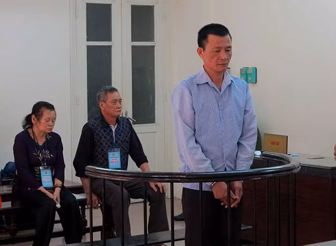 Bị cáo Cường tại phiên xử.