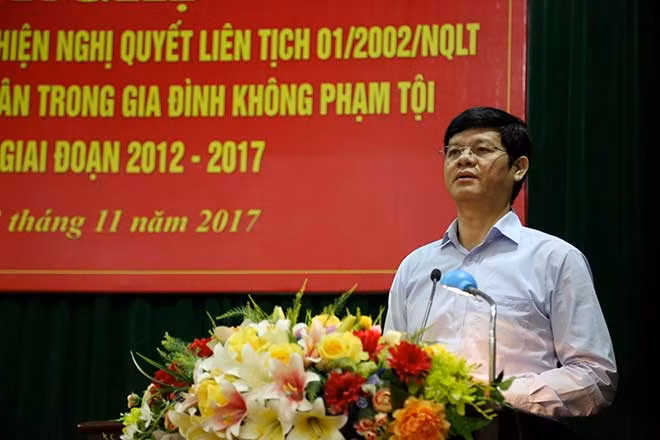 Đồng chí Lê Xuân Đại, Phó Chủ tịch UBND tỉnh Nghệ An phát biểu chỉ đạo hội nghị