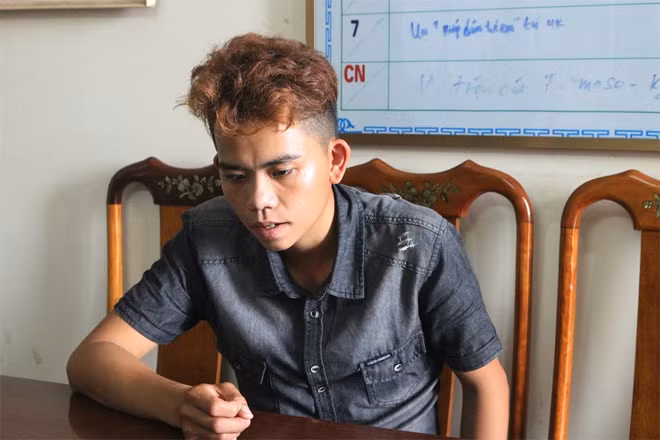 Nguyễn Quốc Dương tại cơ quan điều tra.