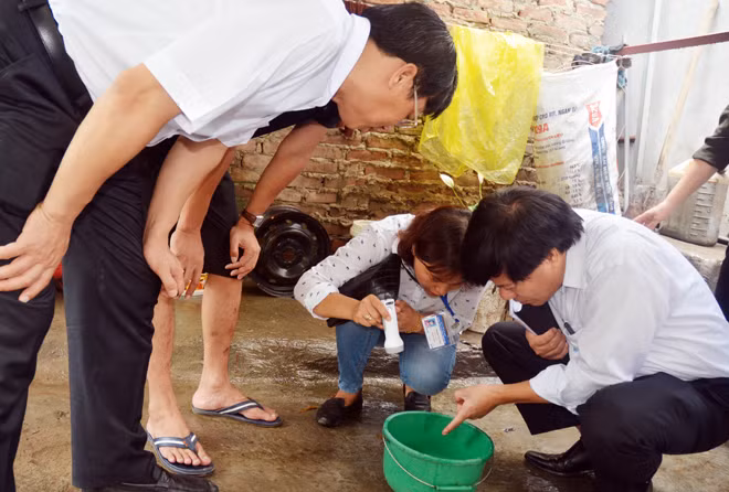 Phát hiện ổ bọ gậy ở quận Hoàng Mai.