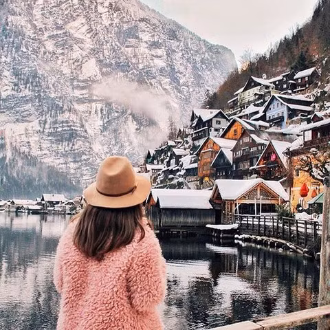 Cảnh sắc mê đắm lòng người của mùa đông Châu Âu. ảnh: @dametraveler