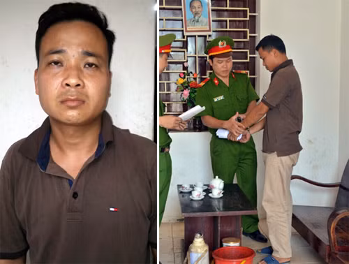 Đối tượng Lương Tiến Dũng. - Lương Tiến Dũng tại cơ quan CSĐT Công an huyện Yên Lập, tỉnh Phú Thọ.