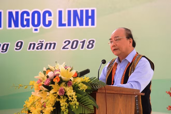 Thủ tướng phát biểu tại buổi lễ khánh thành.