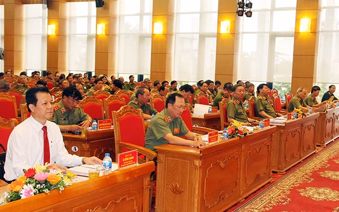 Bộ trưởng Tô Lâm cùng các đại biểu dự Hội nghị. Ảnh Việt Hưng.
