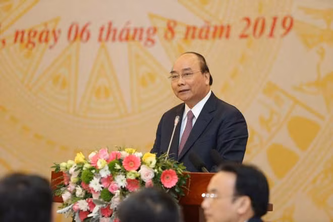 Thủ tướng Nguyễn Xuân Phúc phát biểu tại hội nghị.