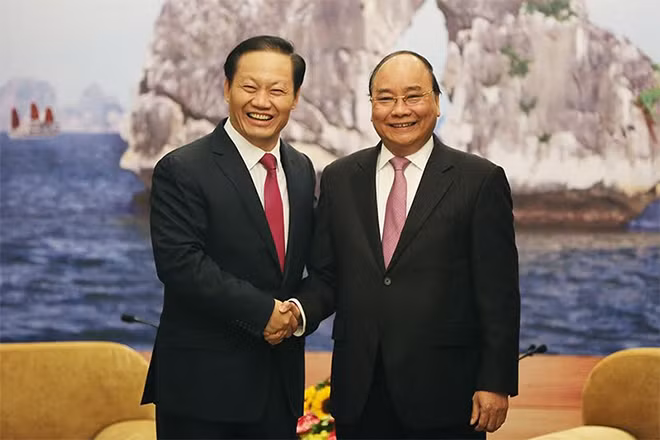 Thủ tướng Nguyễn Xuân Phúc tiếp Bí thư Bành Thanh Hoa. Thủ tướng Nguyễn Xuân Phúc tiếp Bí thư Bành Thanh Hoa.