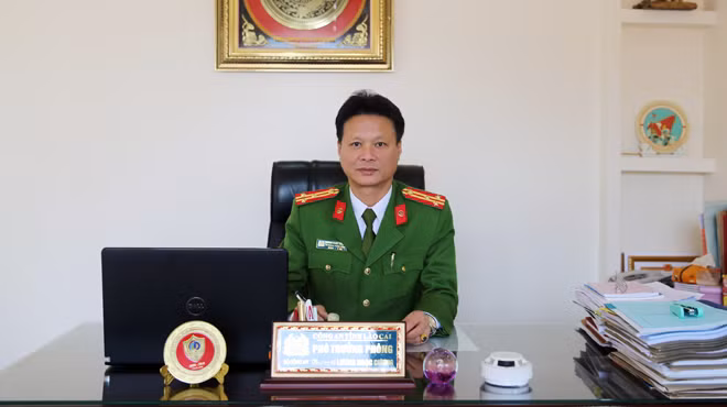 Thượng tá Lương Ngọc Cương, Phó trưởng Phòng Cảnh sát PCCC và CNCH Công an tỉnh Lào Cai.