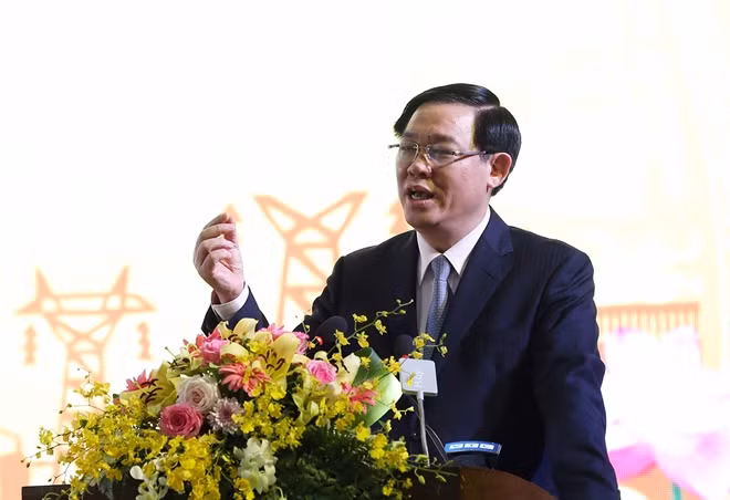 Phó Thủ tướng Vương Đình Huệ phát biểu tại hội nghị. Ảnh VGP/Thành Chung