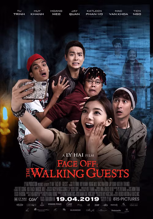 Phim “Lật mặt: Nhà có khách” trên poster tại Mỹ.