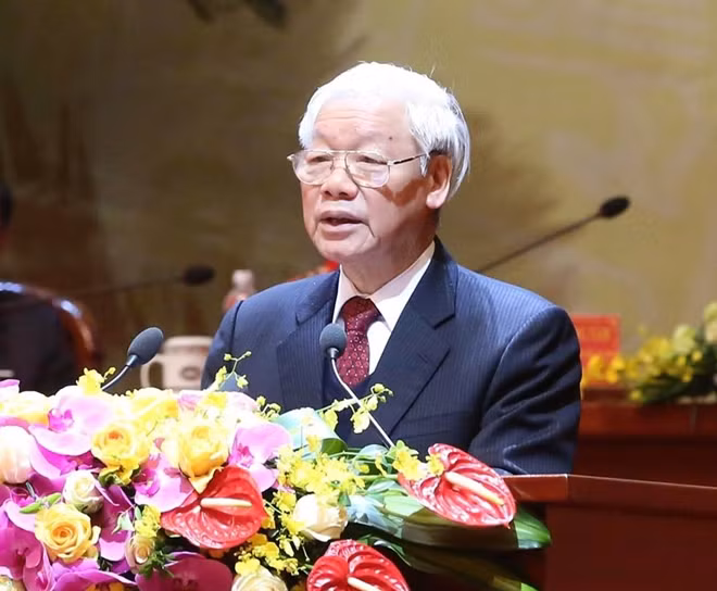 Tổng Bí thư, Chủ tịch nước Nguyễn Phú Trọng phát biểu chỉ đạo tại phiên Khai mạc trọng thể.