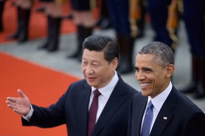 Ông Obama và ông Tập ở Bắc Kinh, tháng 11-2014.