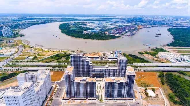 Một phần khu đô thị mới Thủ Thiêm.