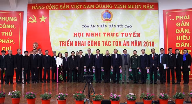 Chủ tịch nước Trần Đại Quang và các đại biểu dự hội nghị.