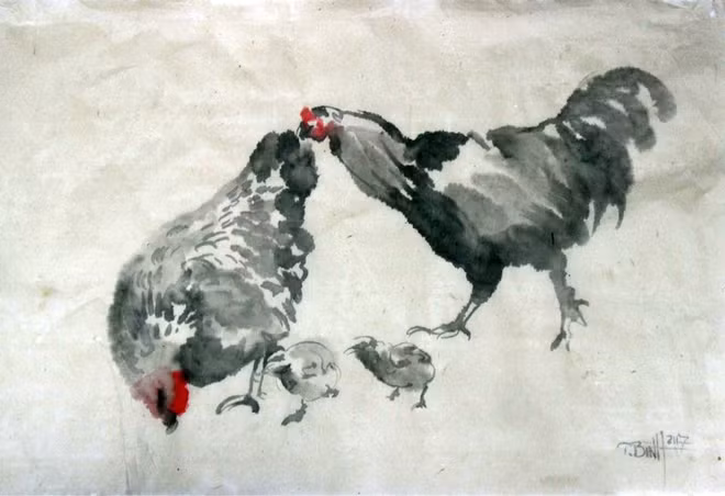 Tranh của họa sĩ Vũ Thái Bình.