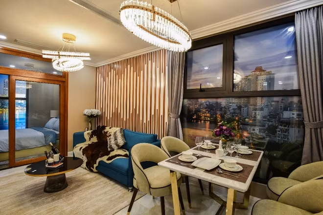 Không gian căn hộ được bố trí tinh tế và khéo léo. (Ảnh chụp nhà mẫu D’. El Dorado)